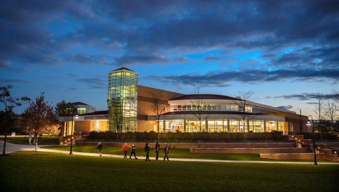 Student Center in the evening