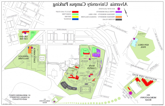 Campus Parking Map January 2016