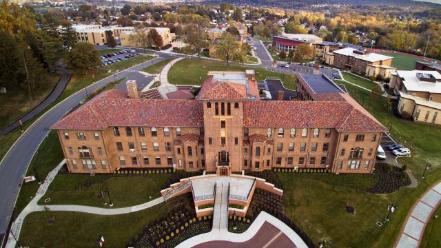 Francis Hall aerial view
